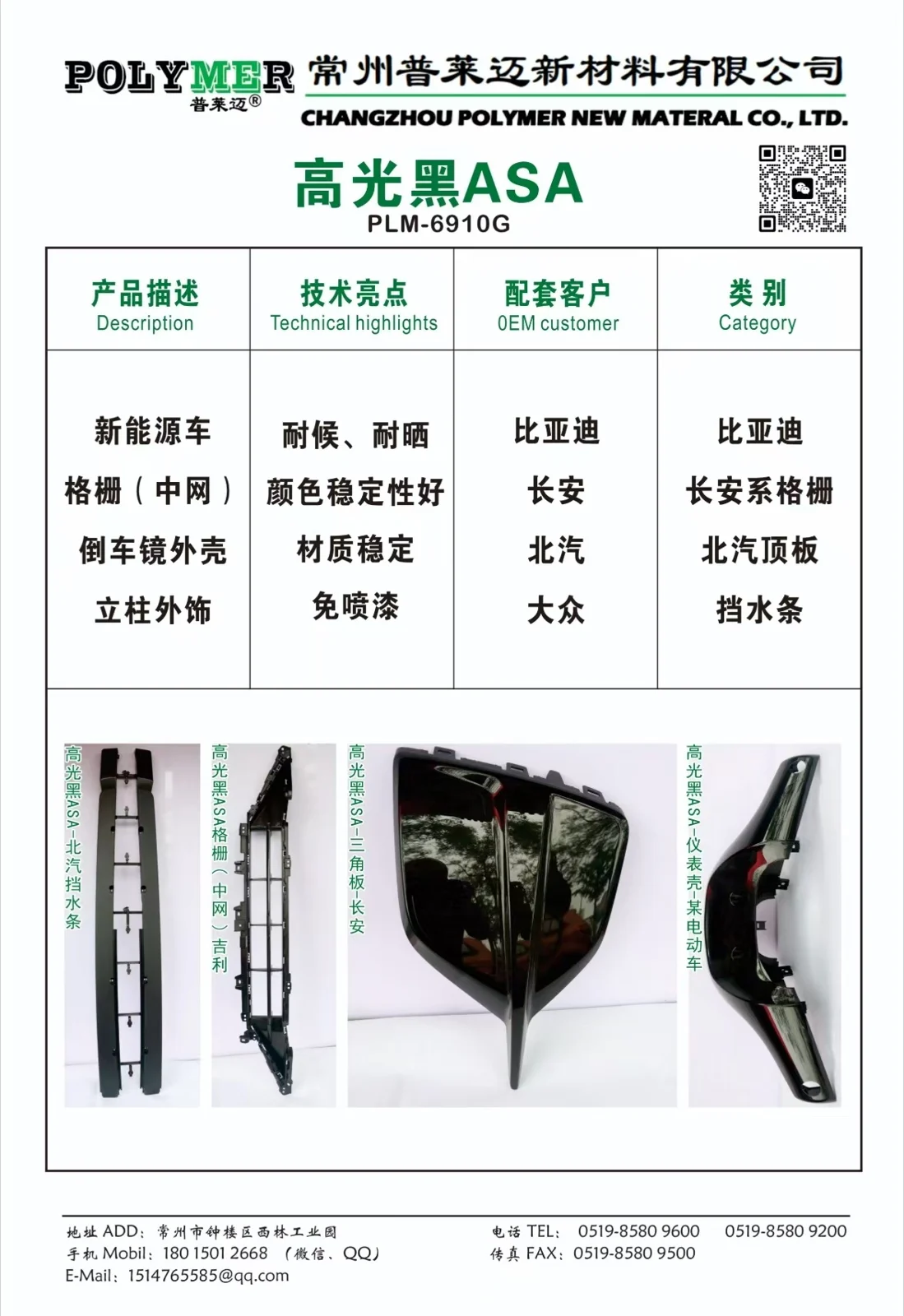 汽车外饰与高光黑部件资料